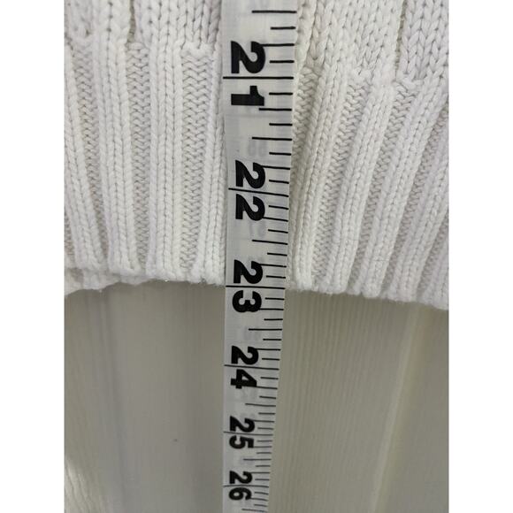 Lilly Pulitzer White Pullover Sweater Cotton Knitted Size XL Fisherman A001431 - Picture 4 of 8